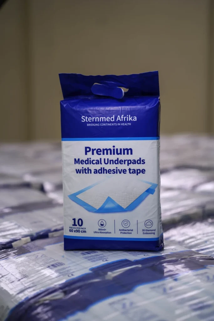 Sternmed underpads stock in the Sternmed Afrika store in Nairobi